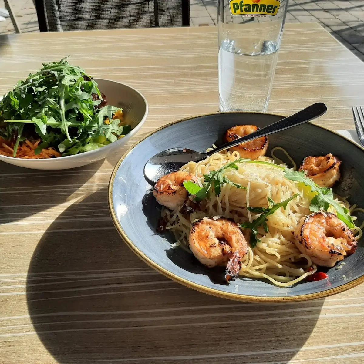 Spagetti Mit Garnelen