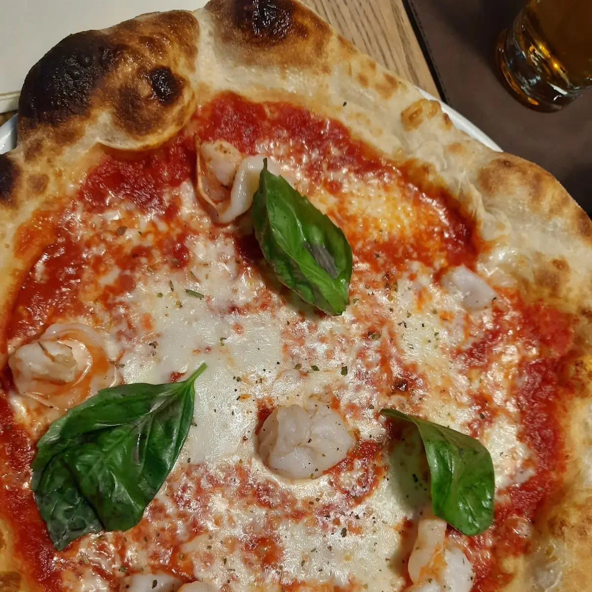 Pizza Mit Garnelen