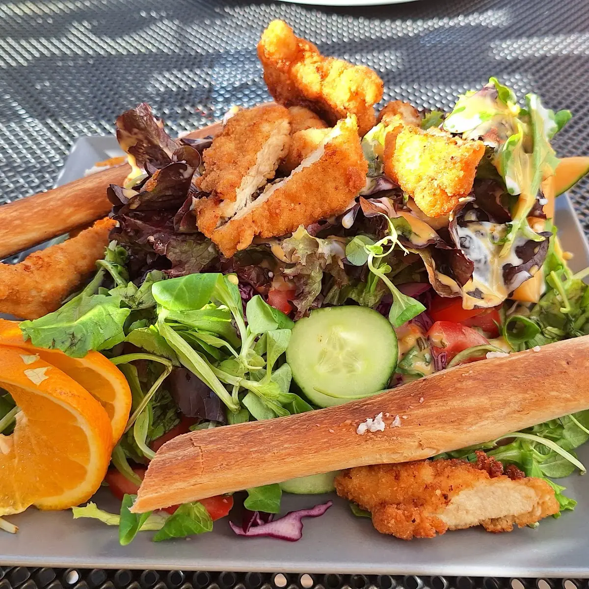 Backhendl-salat