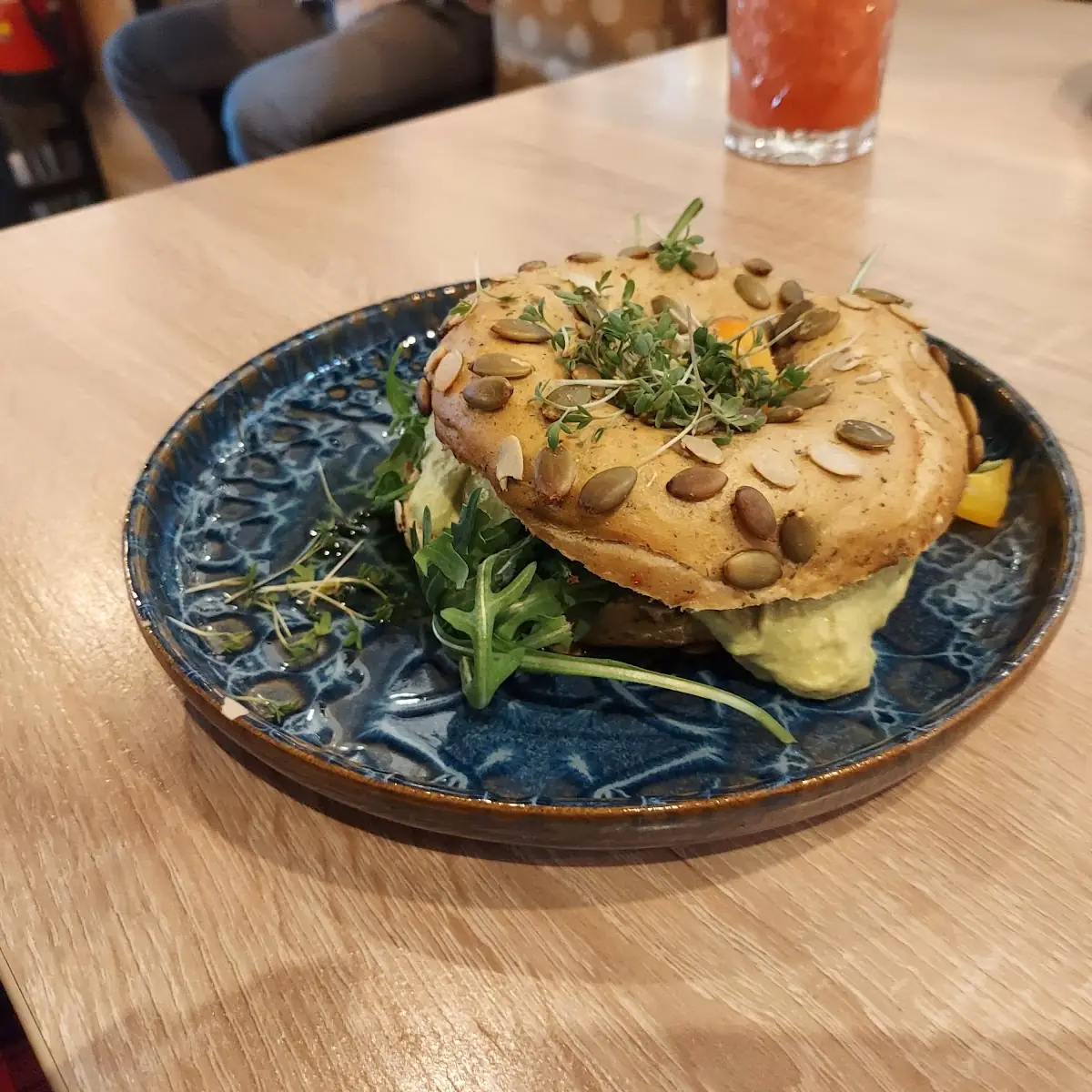 Hummus Bagel
