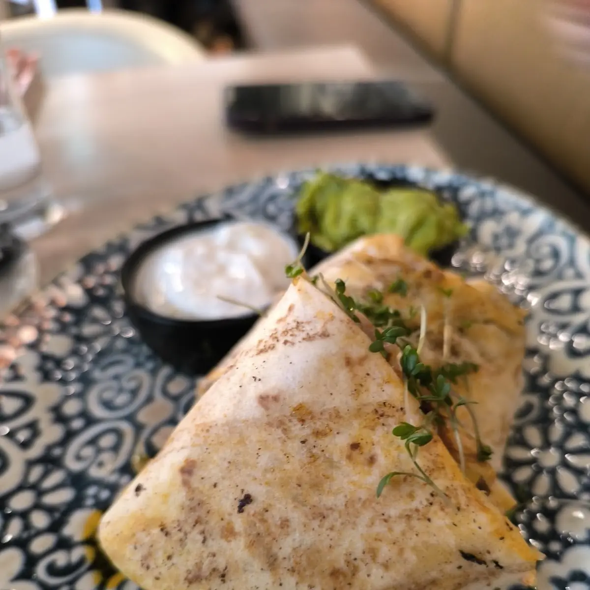 Quesilades Mit Fleisch Hünchen