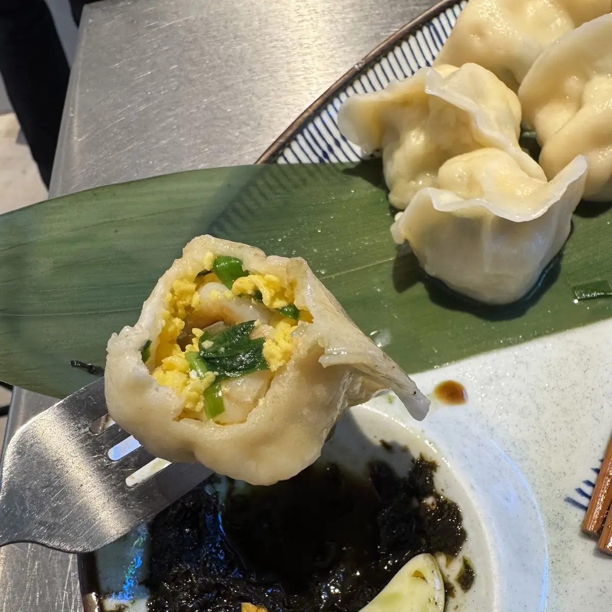 Dumplings with Egg and Shrimp