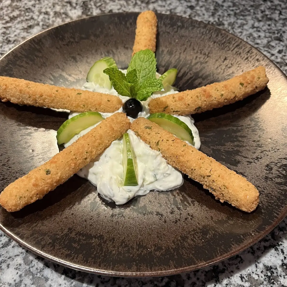 Gebackene Mozzarellasticks Mit Zaziki
