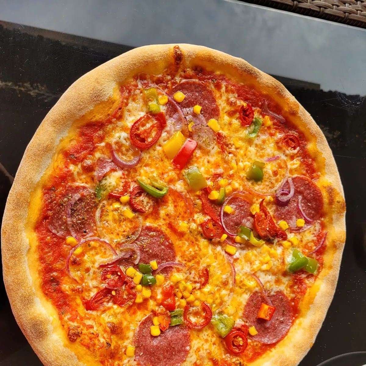 Pizza Diavolo not Really Spicy