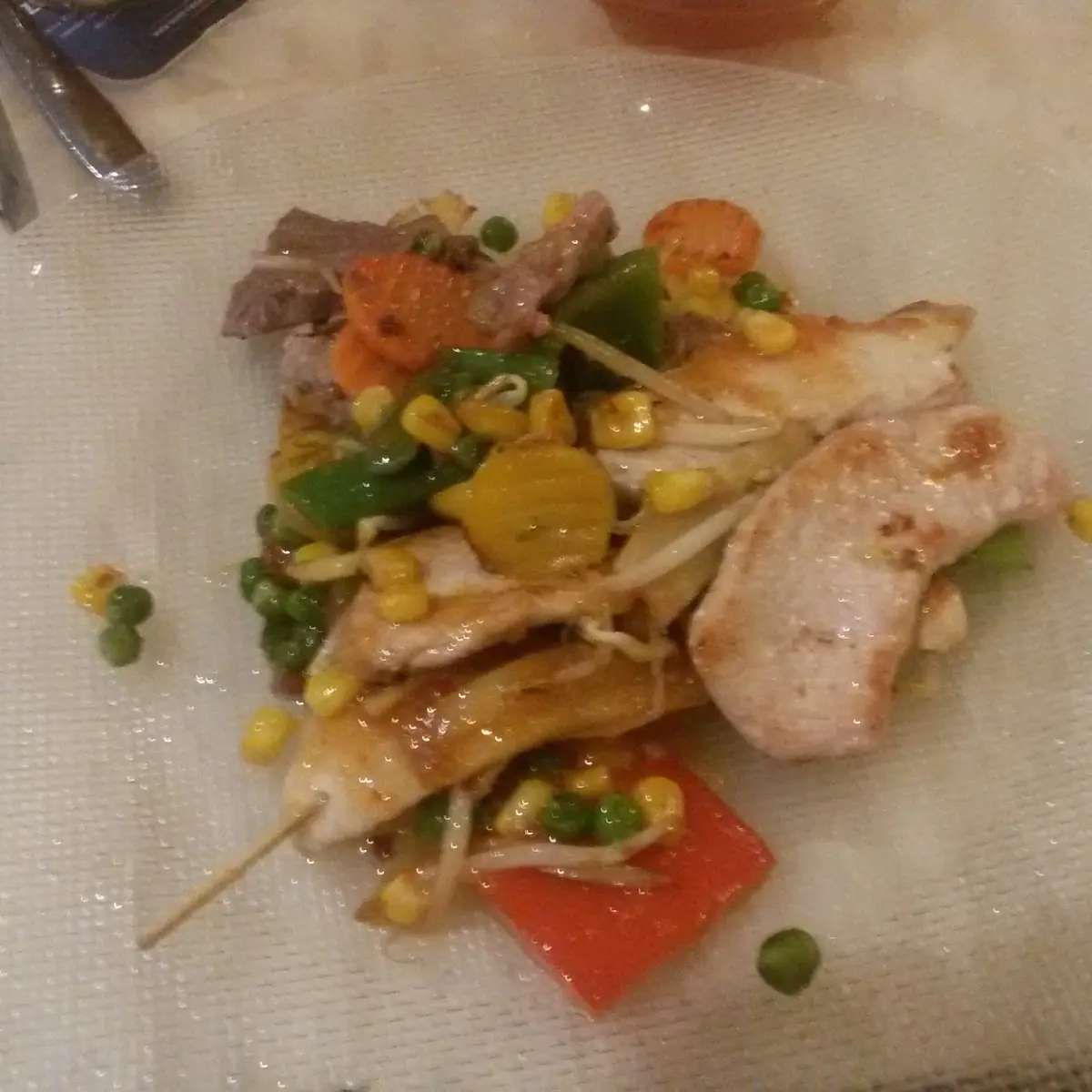 Fleisch Gemüse Nudeln