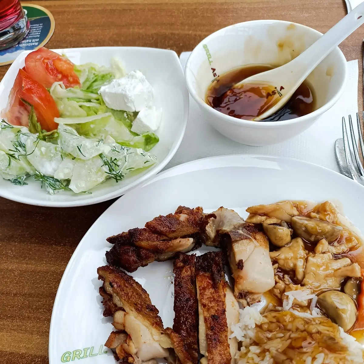 Vom Buffet Ente Und Reis