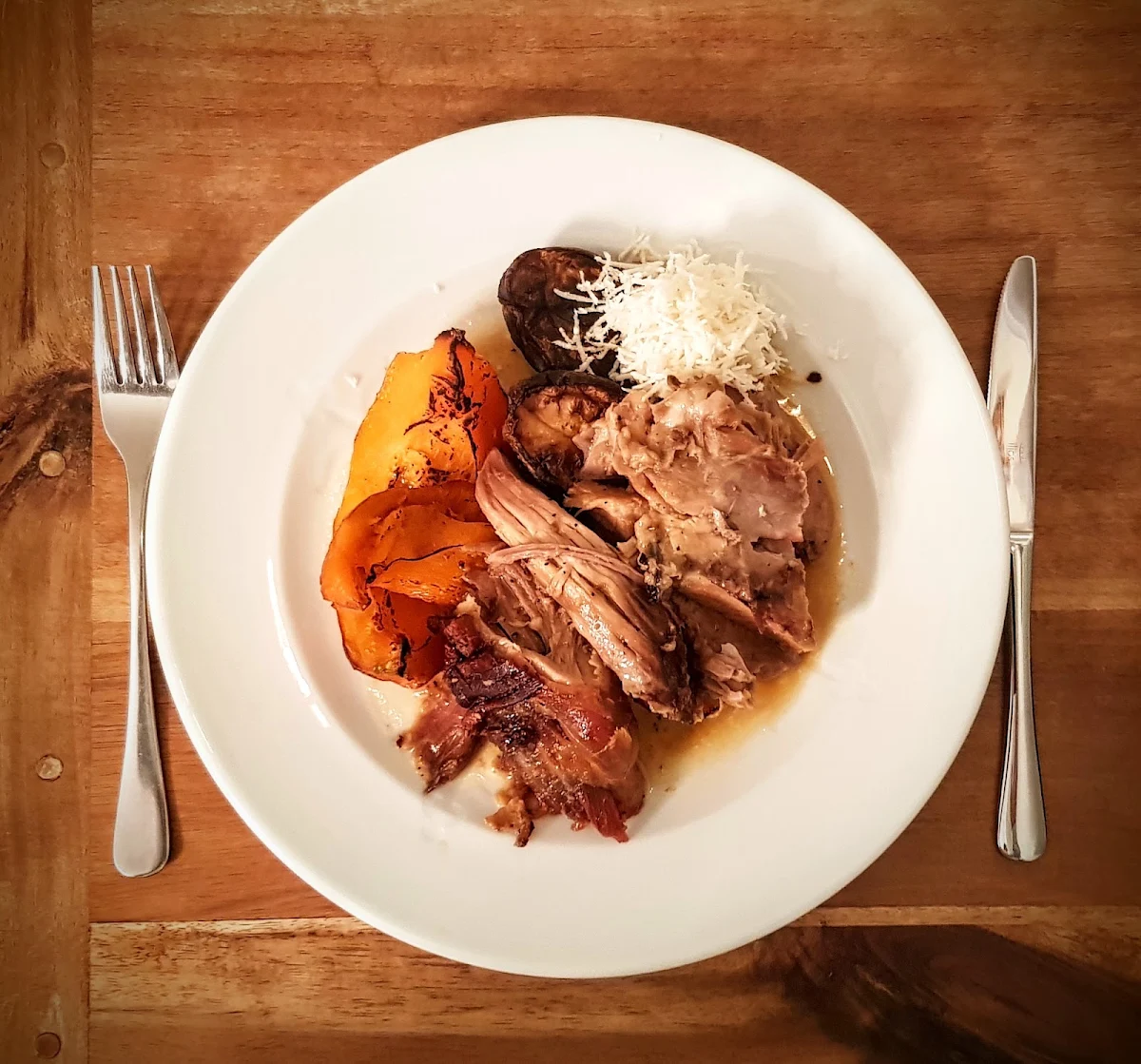 Schweinekeule Ofenkürbis