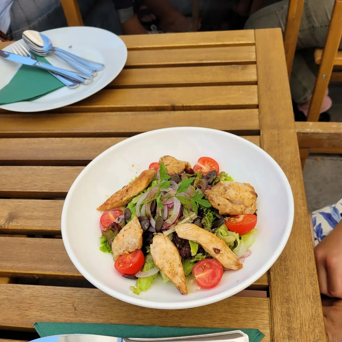 Salat Mit Hühnerstreifen