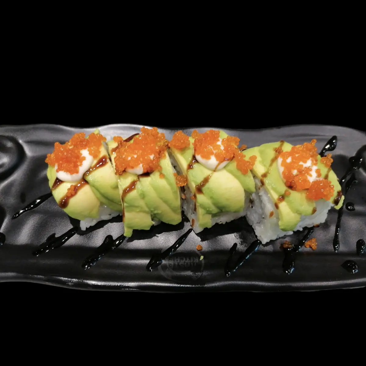 Lachs Sushi Flammen