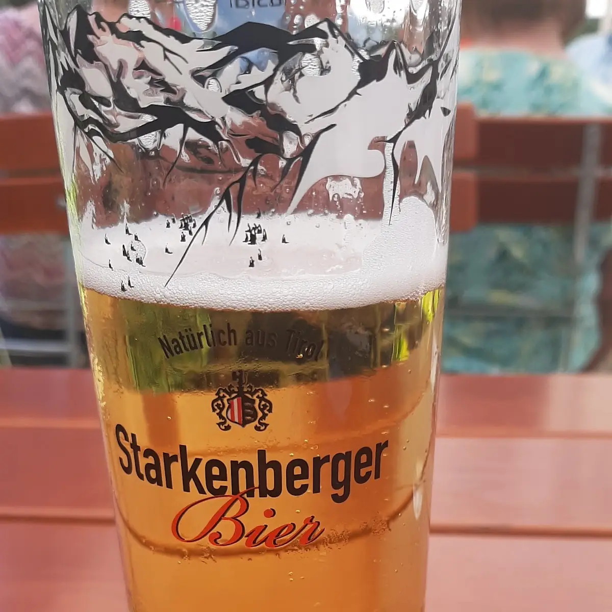 Bier Aus Der Region Identisch Mit Der Beschritung Auf Dem Glas