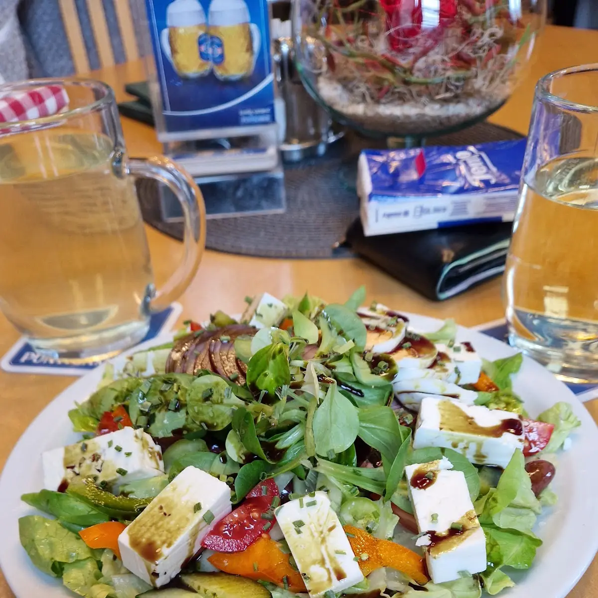 Schafskäse Auf Blattsalat