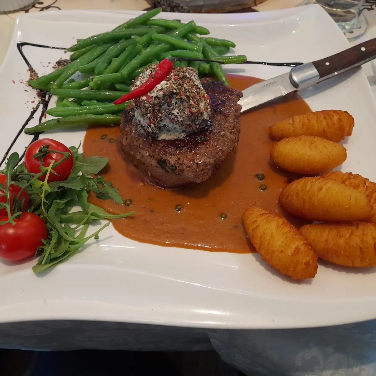Steak in Whiskysauce