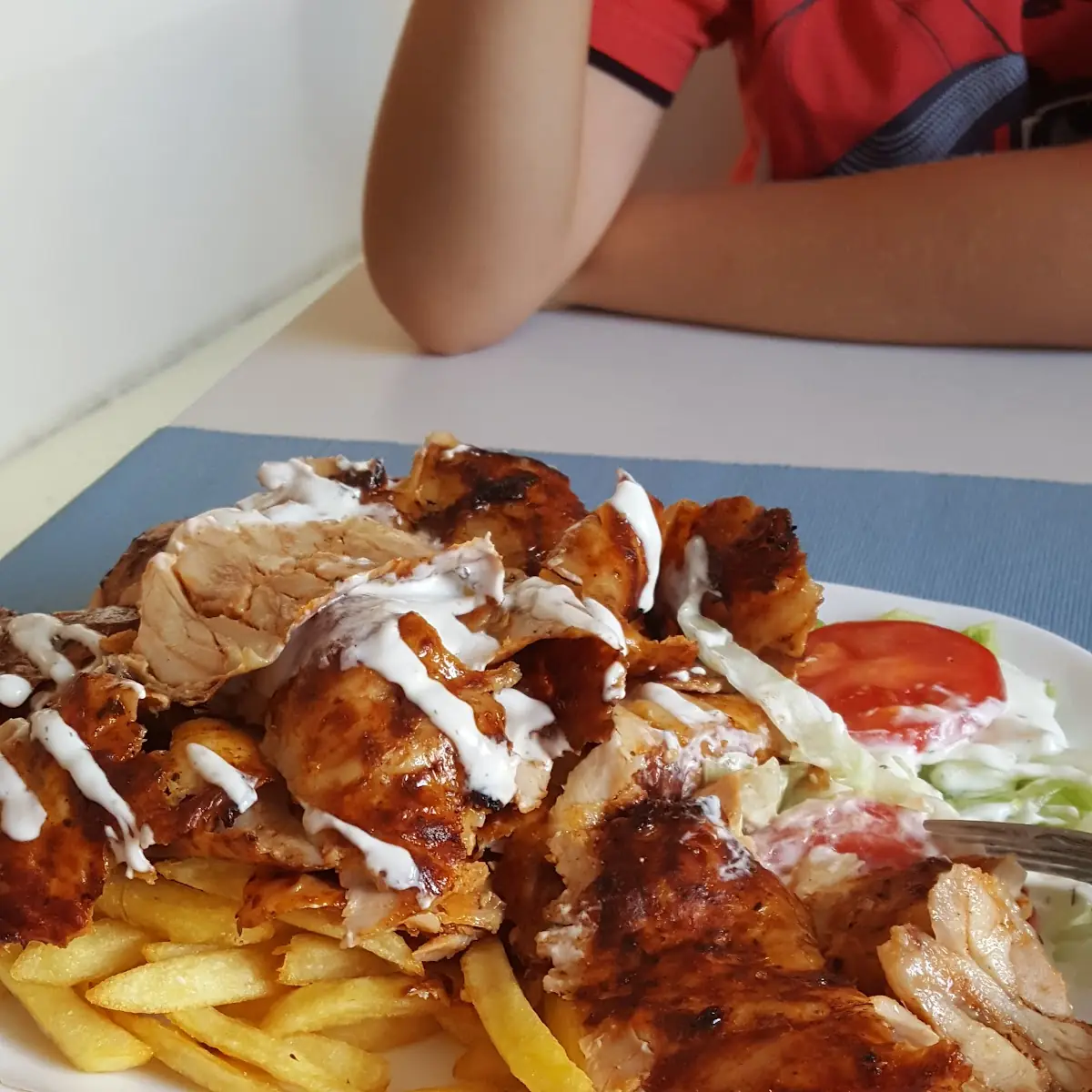 Kebapteller Vom Huhn