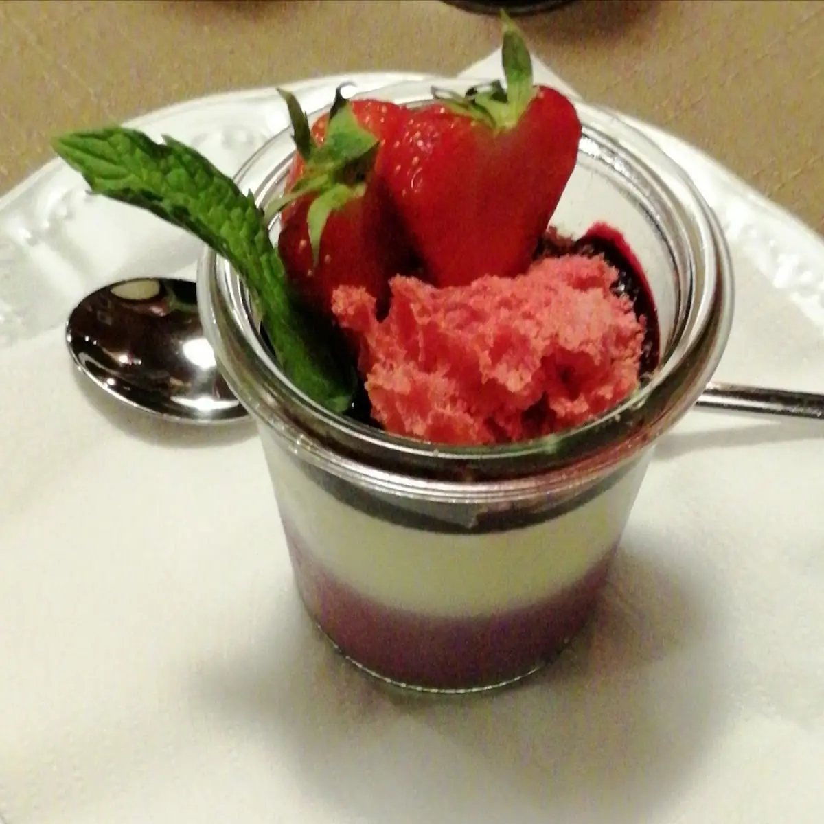 Erdbeer Pannacotta