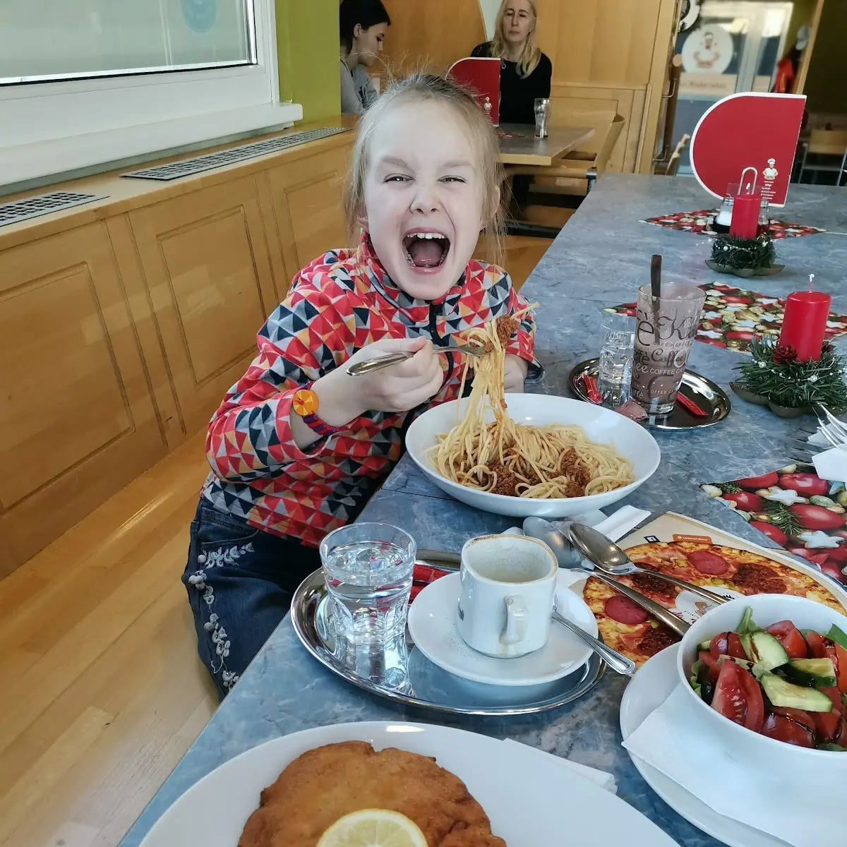 Rasta Carbonara Und Wiener Schnitzel