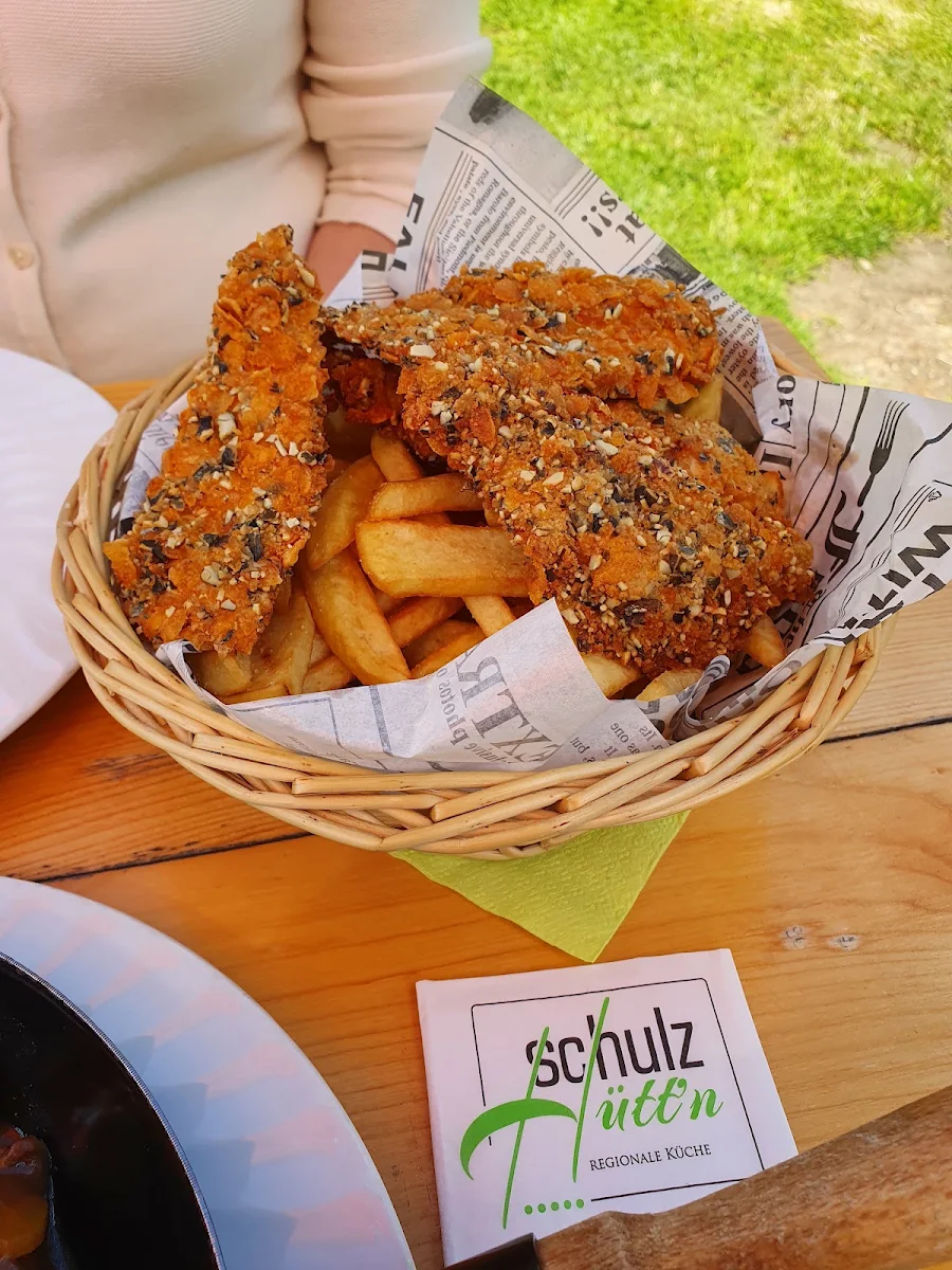 Gebackenes Huhn Mit Kürbiskernpanier