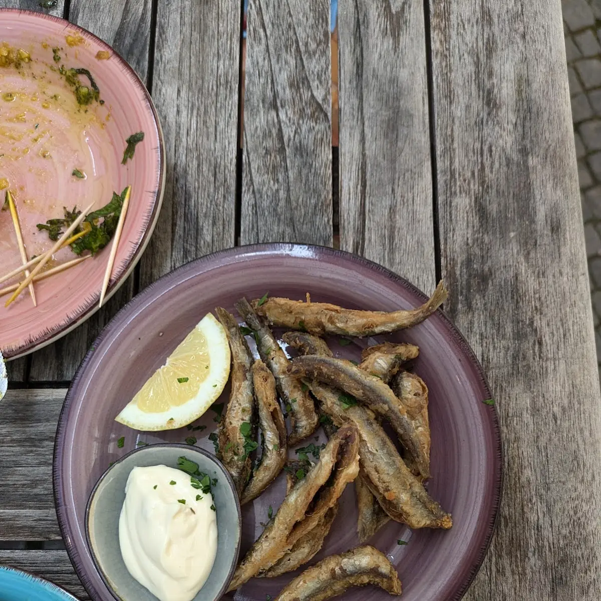 Kleine Gebratene Fische