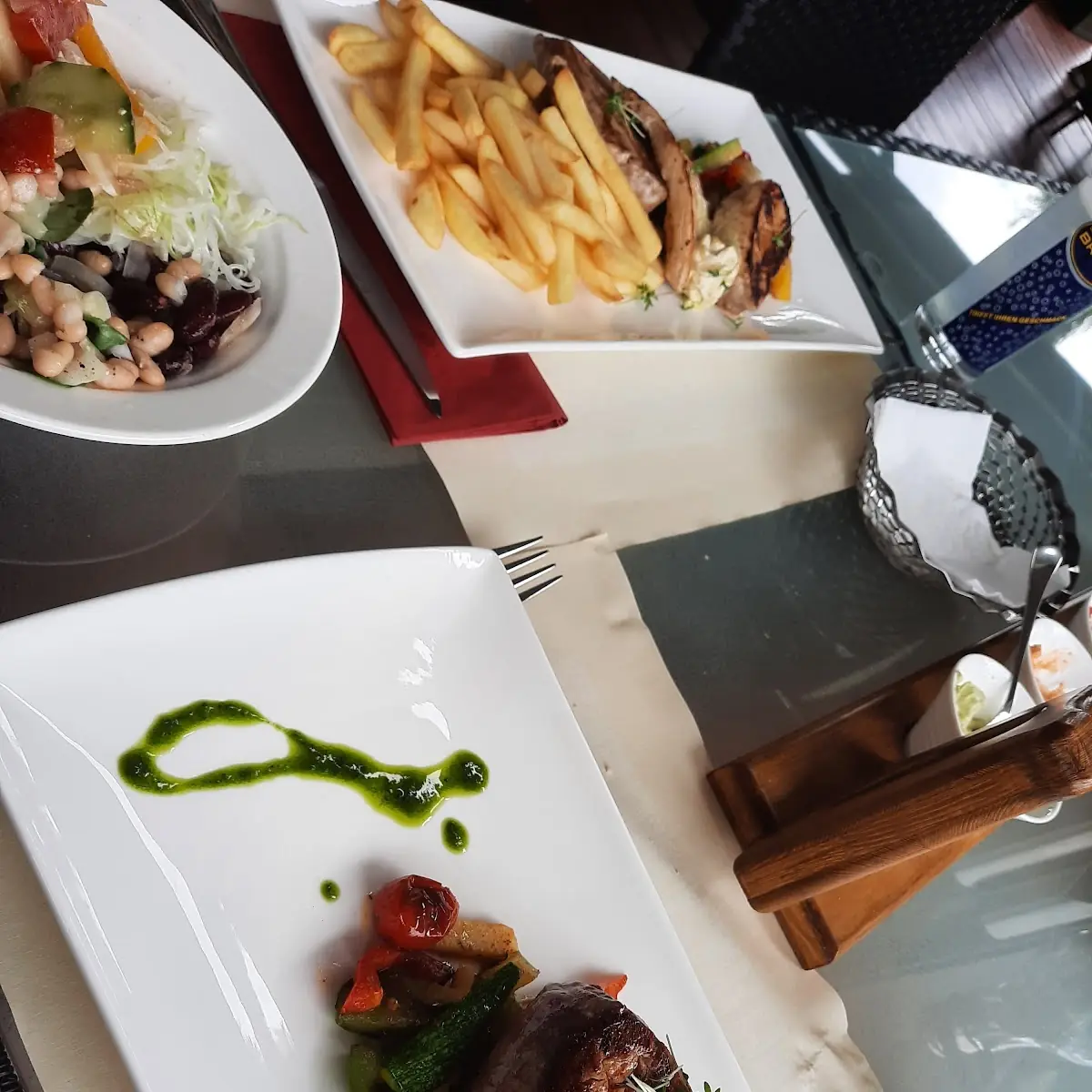 Grillteller Links Am Bild Ladysteak Rechts Am Bild