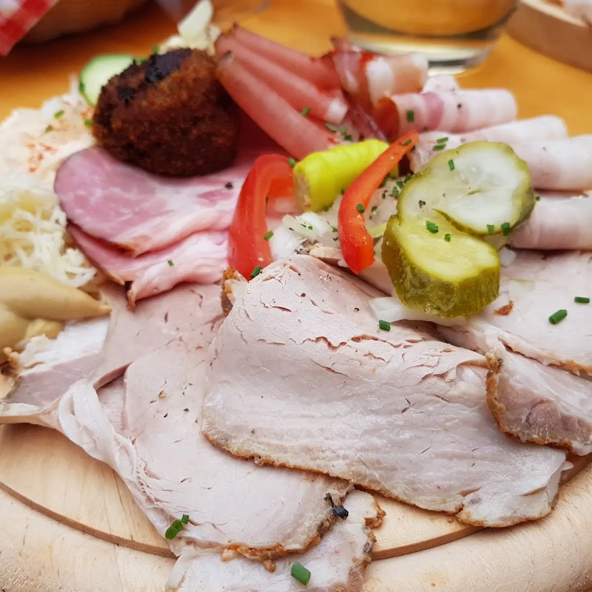 Brettljause Mit Gesechlten Kartoffelkaese Und Liptauer