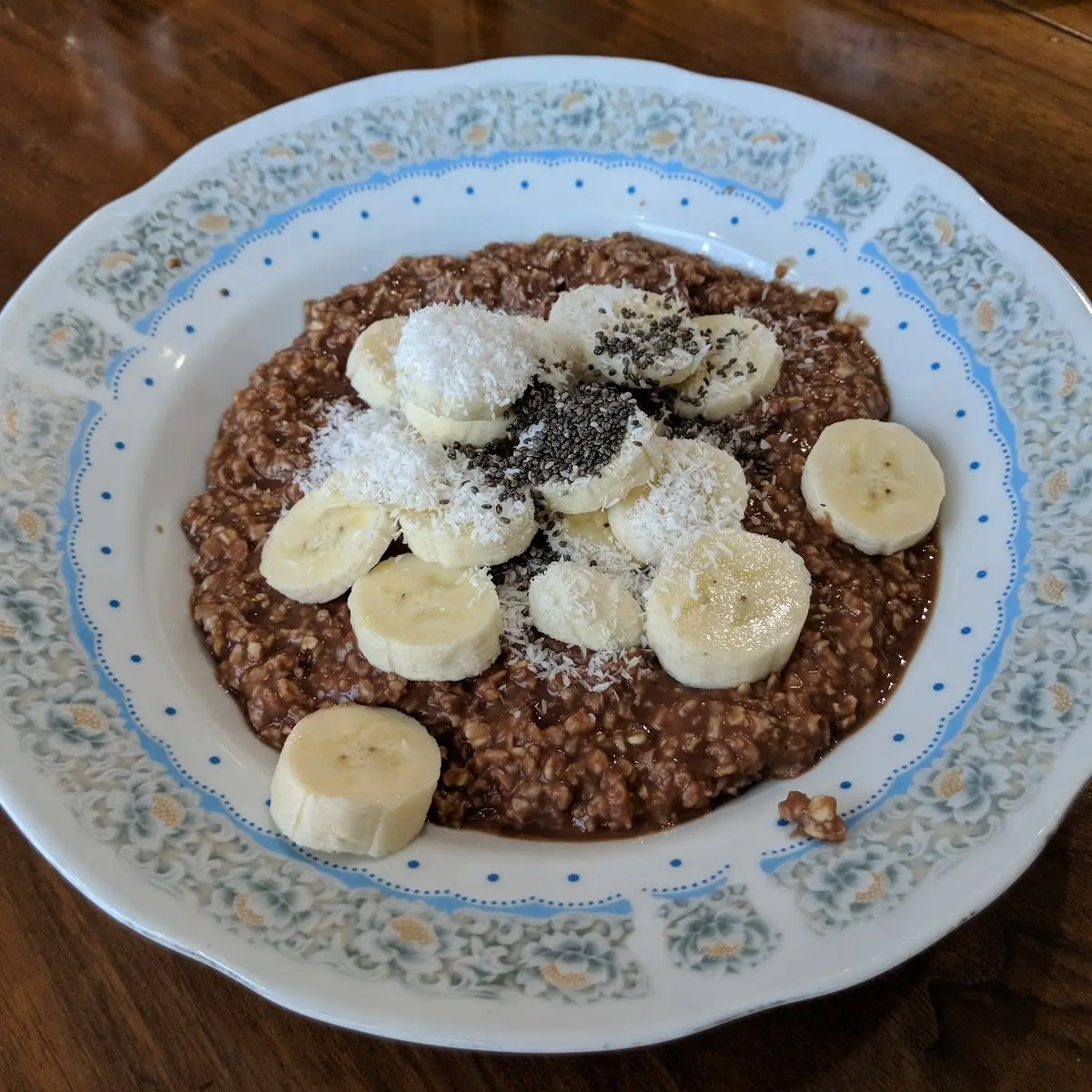 Porridge Mit Kakao Und Bananen