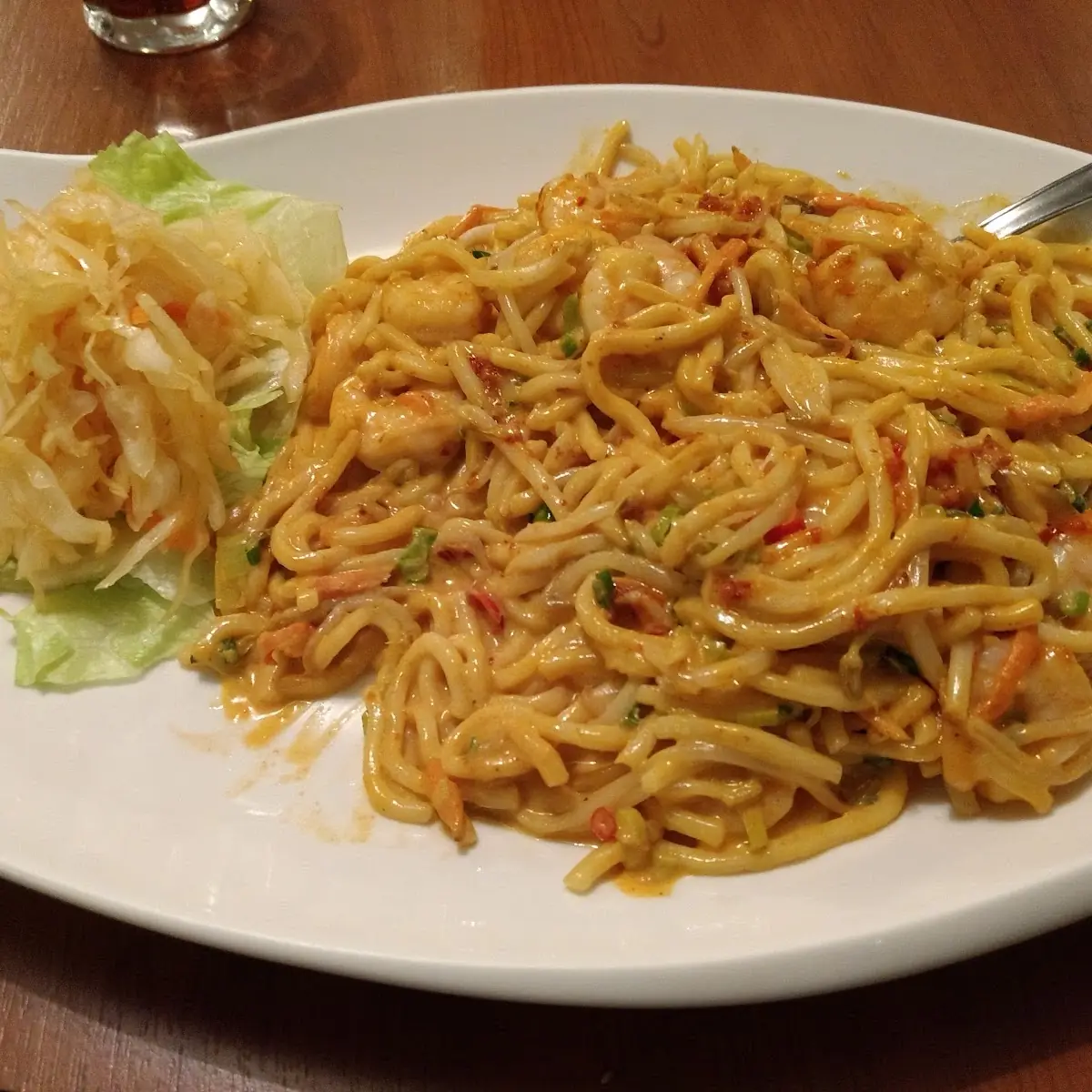 Thai Curry Nudeln Mit Shrimps Scharf