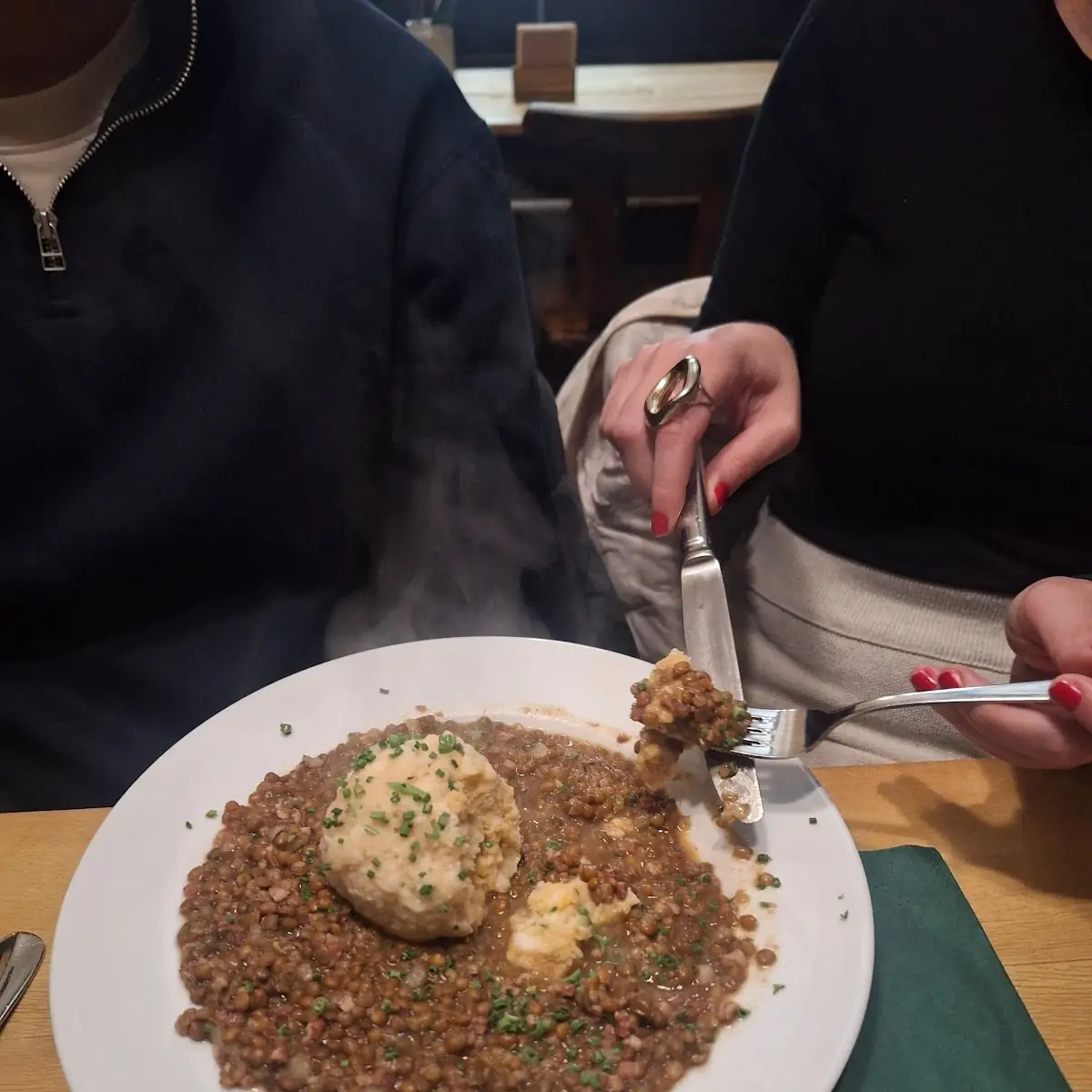 Linsen Mit Speck Und G'selchten