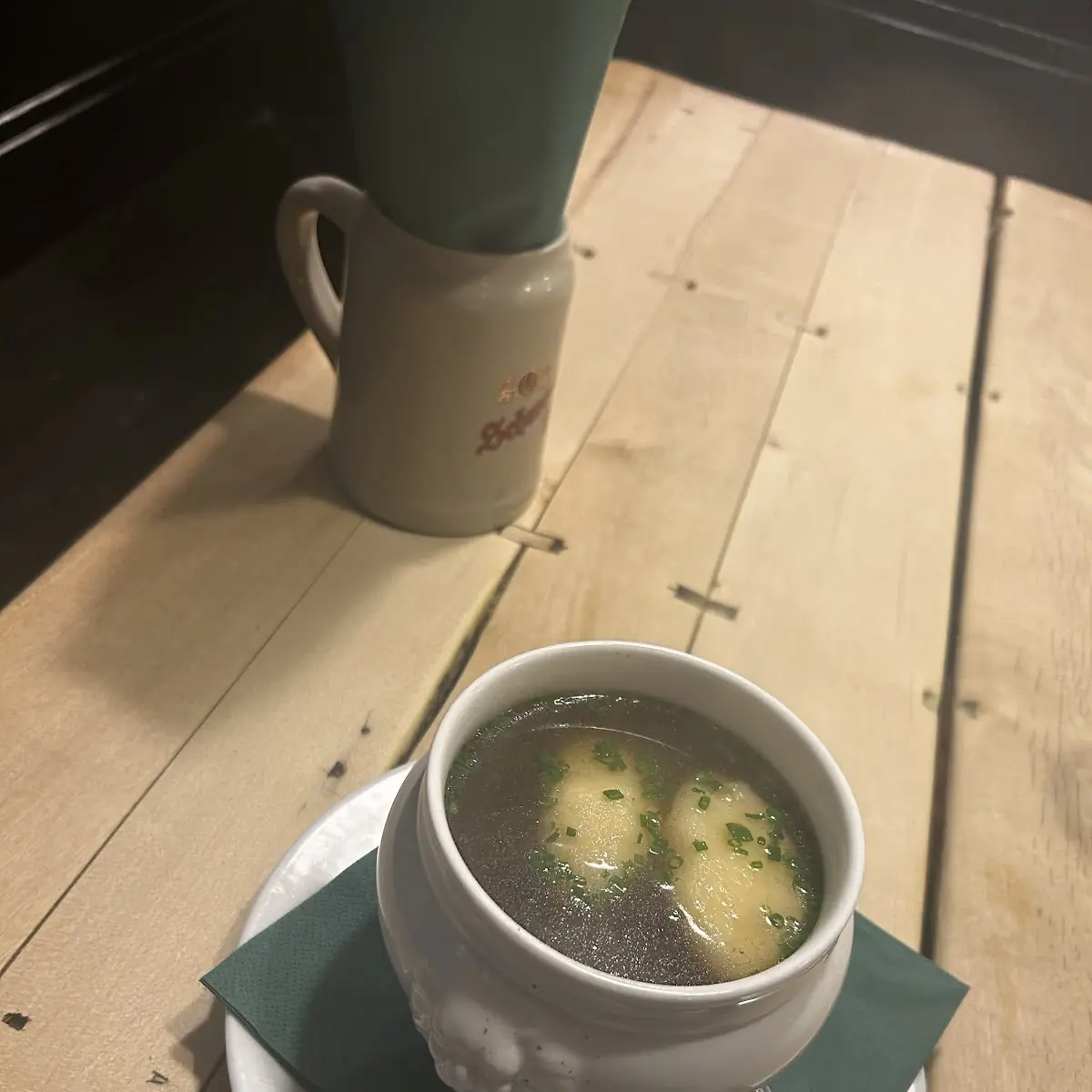 Soup with Cheese Dumplings and Soup with Semolina Dumplings