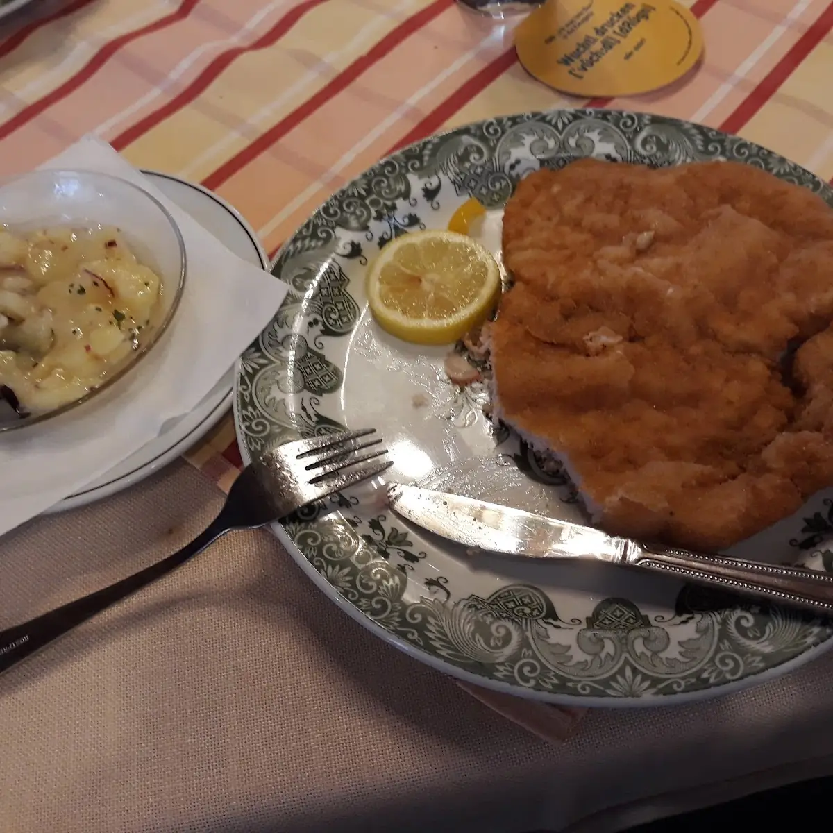 Schnitzel Mit Kartoffelsalat
