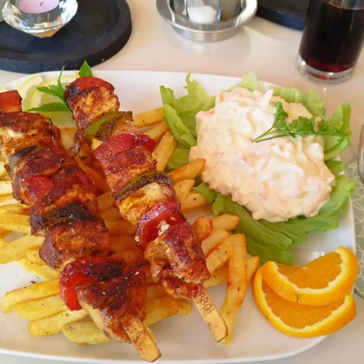 Steirer Pizza Shish Tawook Mit Hühnerbrust Immer Alles Sehr Gut Und Auch für's Auge Eine Wohltat