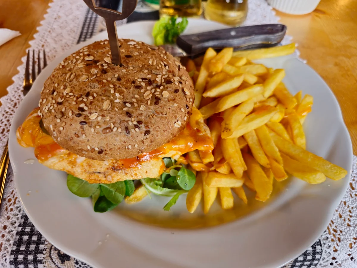 Grilled Chicken Cheeseburger