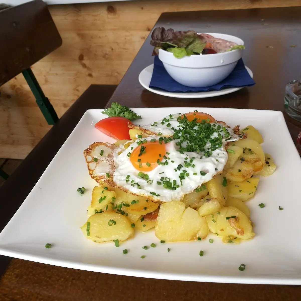 Bratkartoffeln Mit Spiegelei