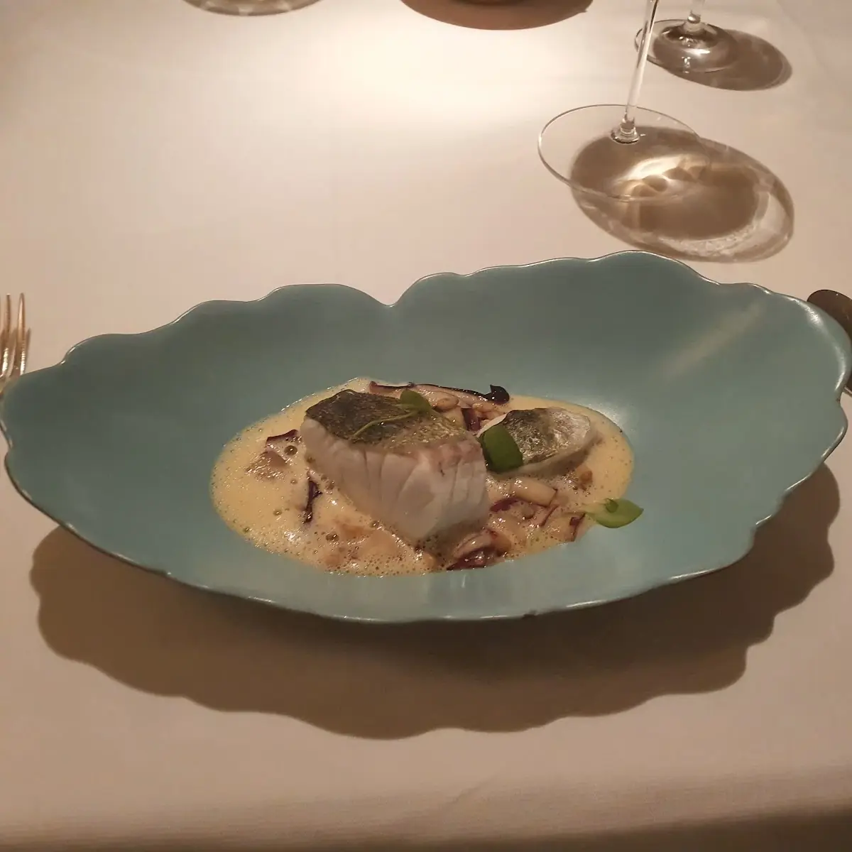 Zander Mit Gartenkreuter-variation, Restaurant Obauer