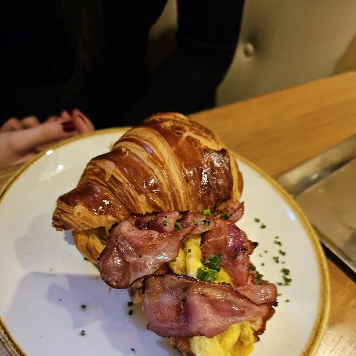 Breakfast Croissant with Ham