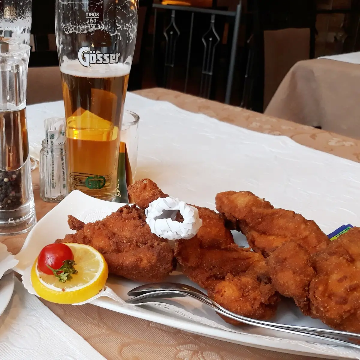 Backhendl Mit Pommes