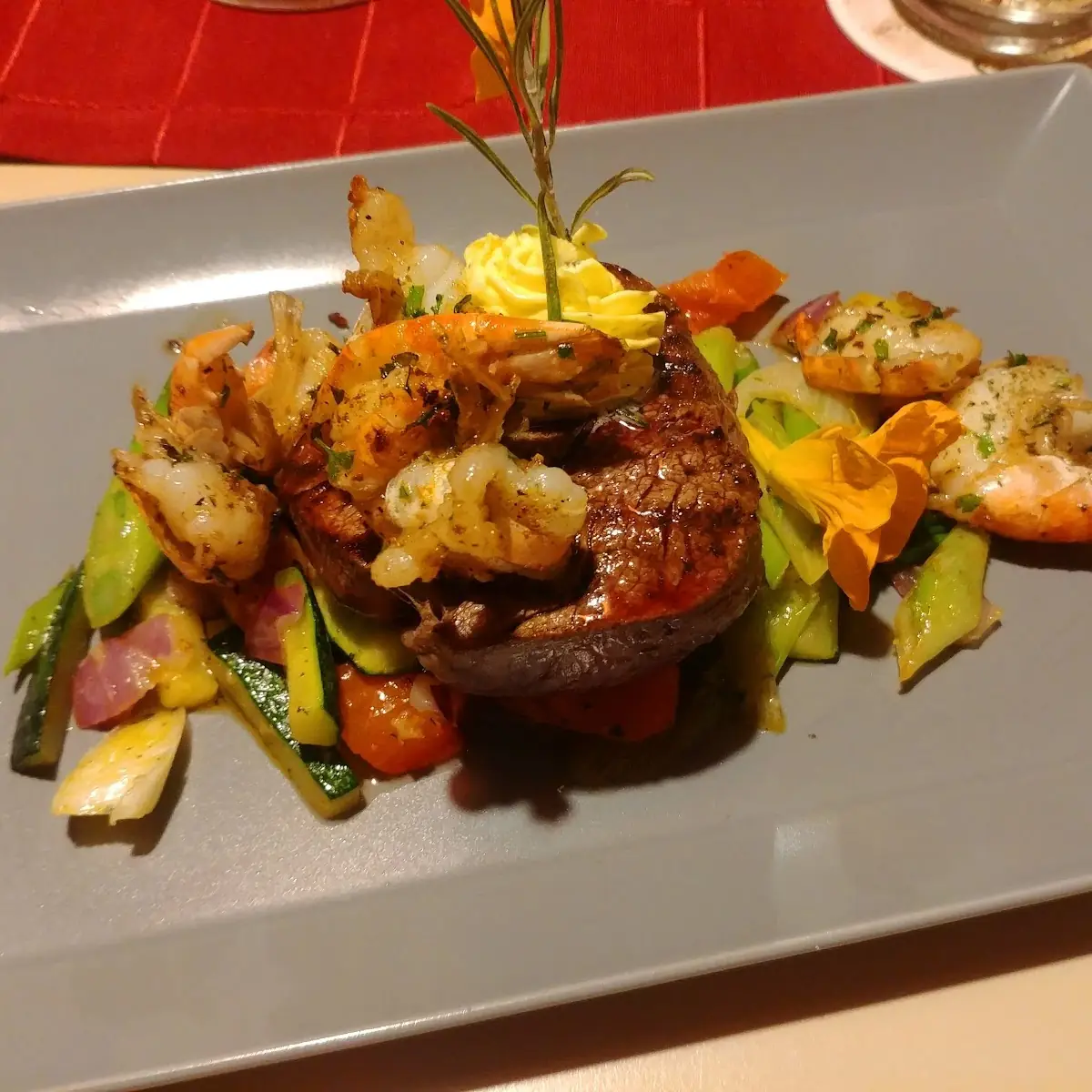 Lady Steak Mit Garnelen