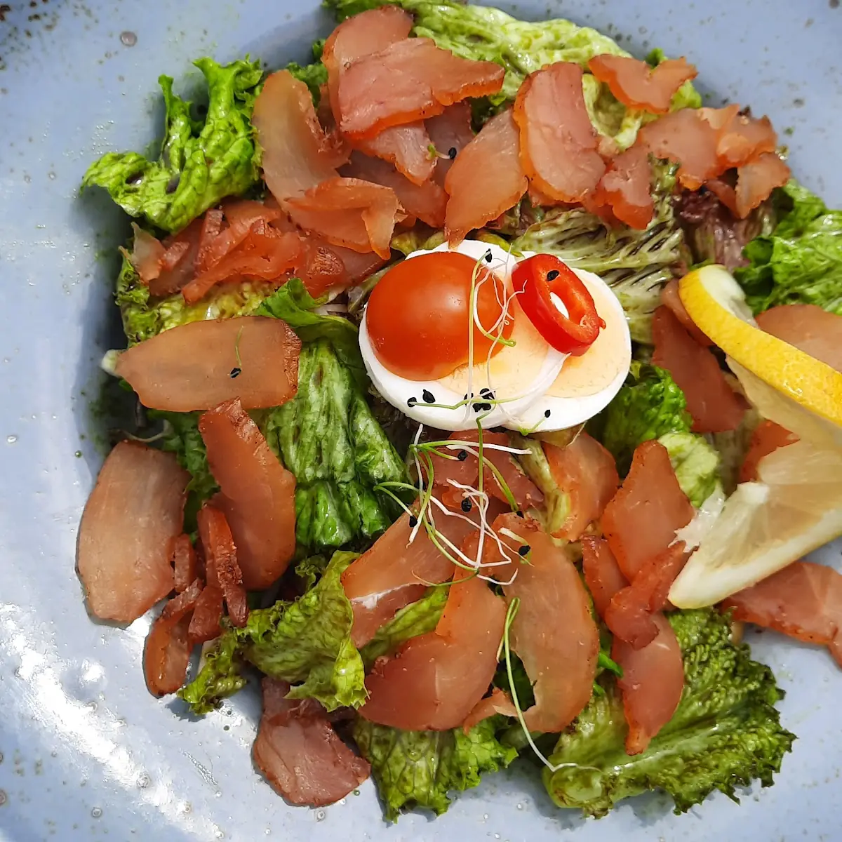 Salat Mit Geräucherter Fisch
