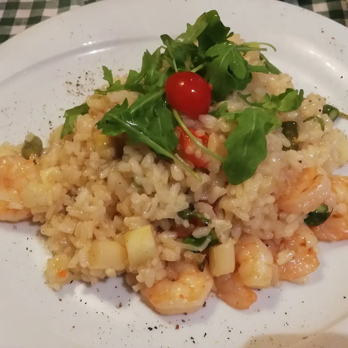 Risotto Con Asparagus E Shrimps