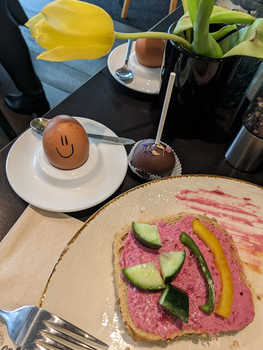 Buffet Mit Heißgetränk Und Ei