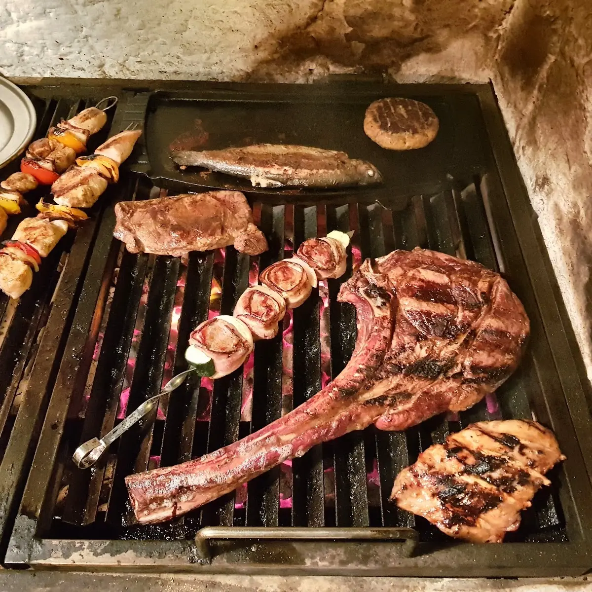 Tomahawk Steak Spieße Grill