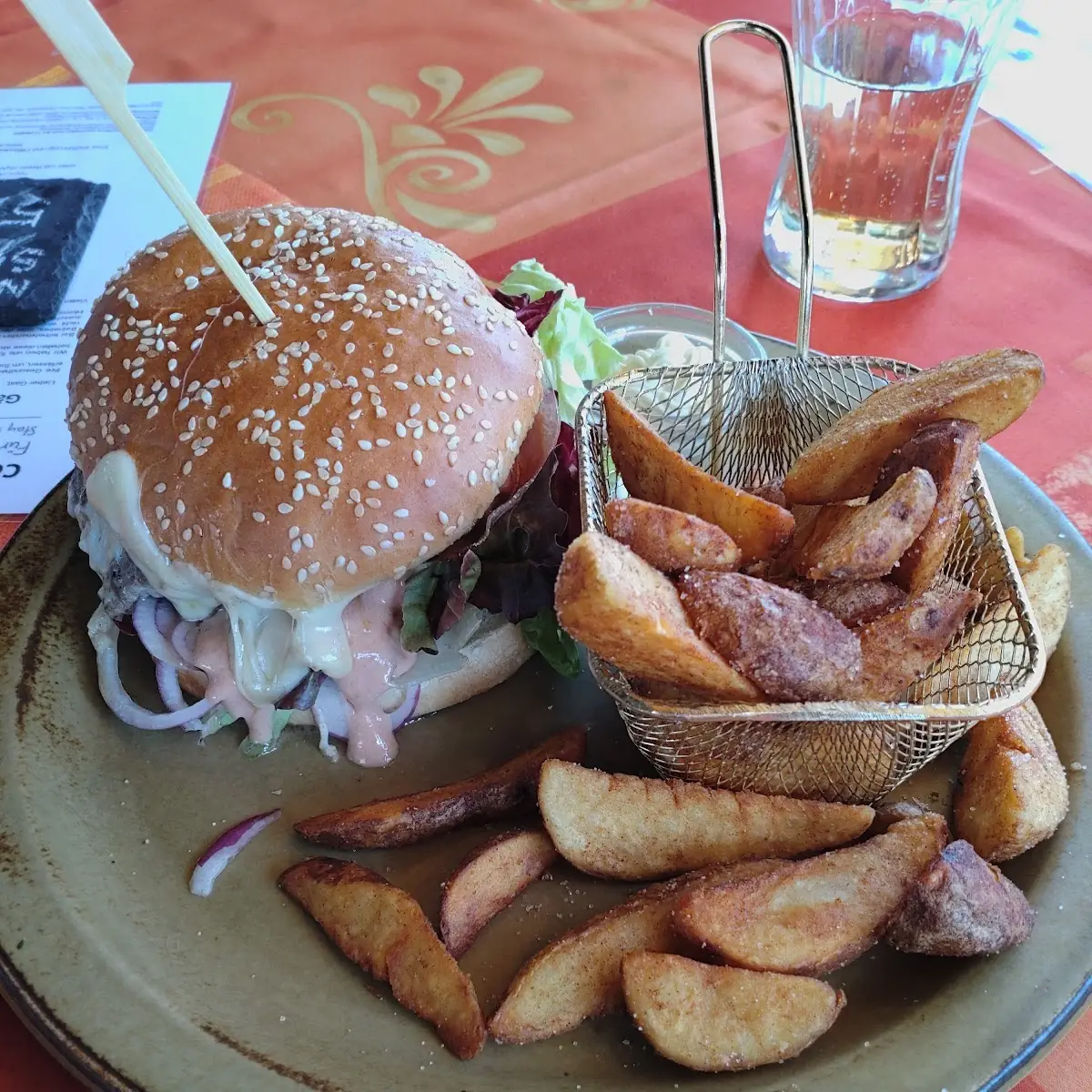 Burger Mit Wedges