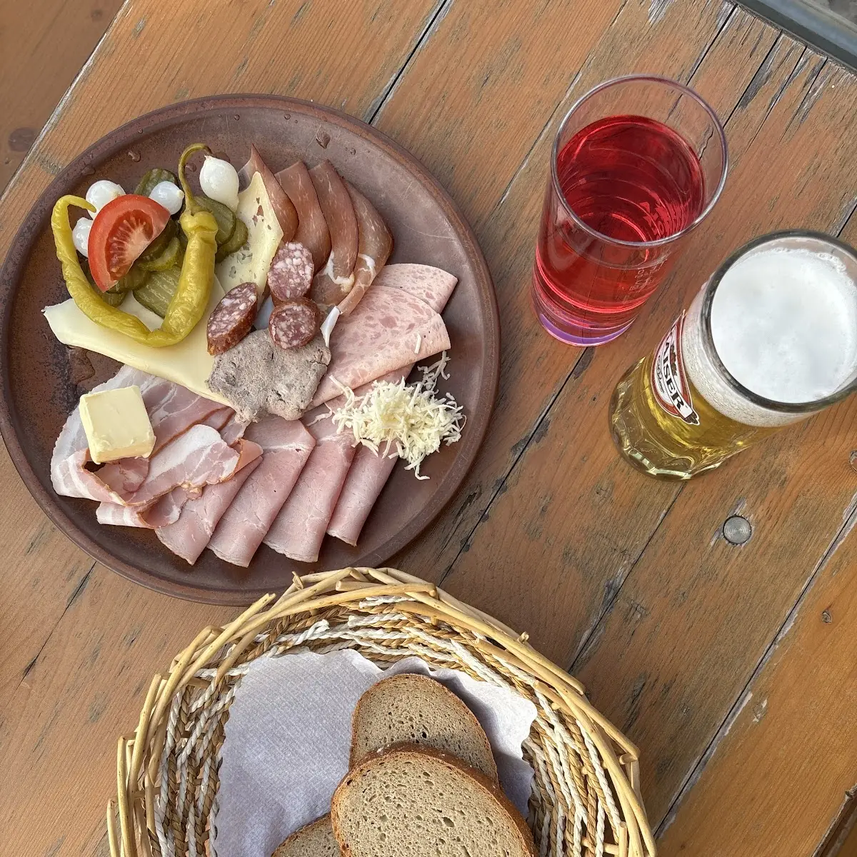 Käsebrot Oder Speckbrot