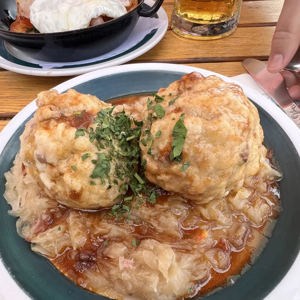 Speckknödel Mit Sauerkraut