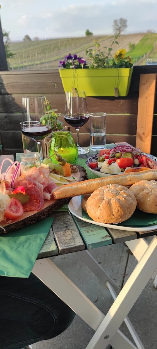 Winzerplatte Käferbohnensalat