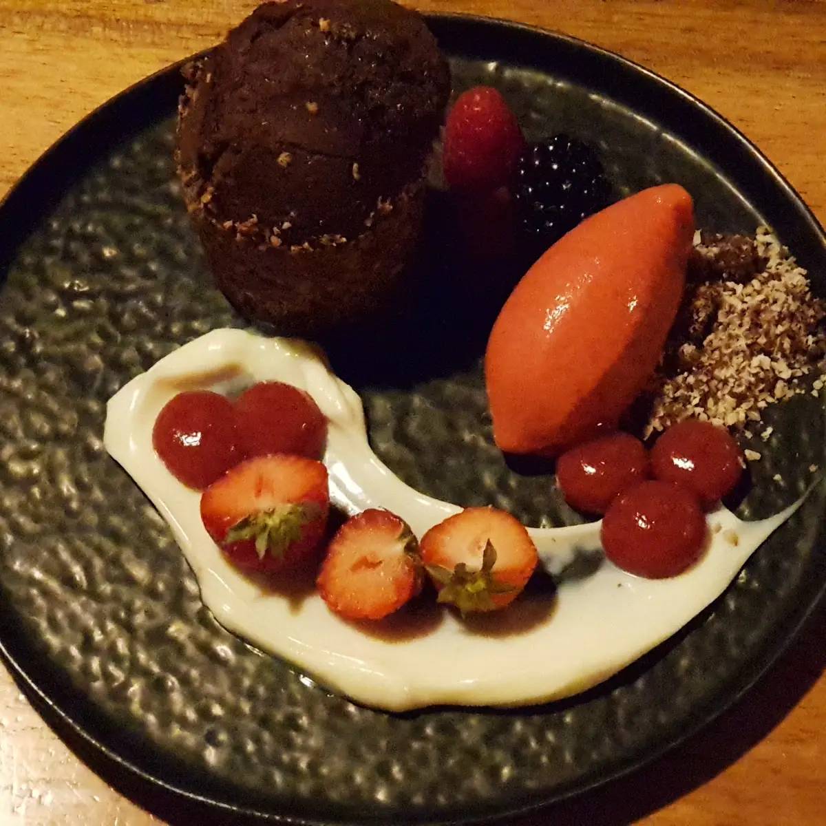 Schokobrownie Himbeere
