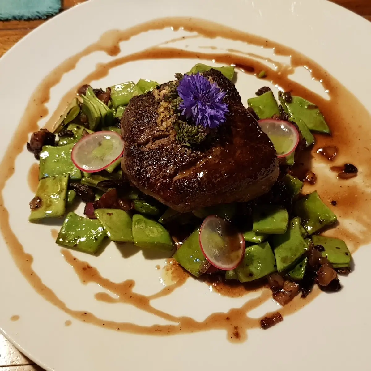 Zwiebelrostbraten Mit Speckbohnen Bin Mir Nicht Mehr Ganz Sicher