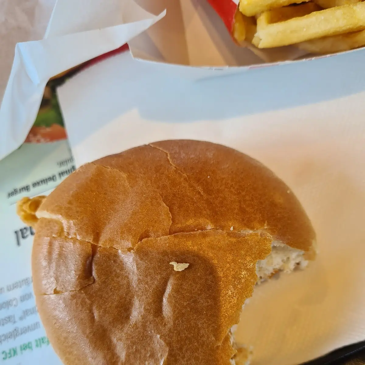 Crispy Love Burger Menü
