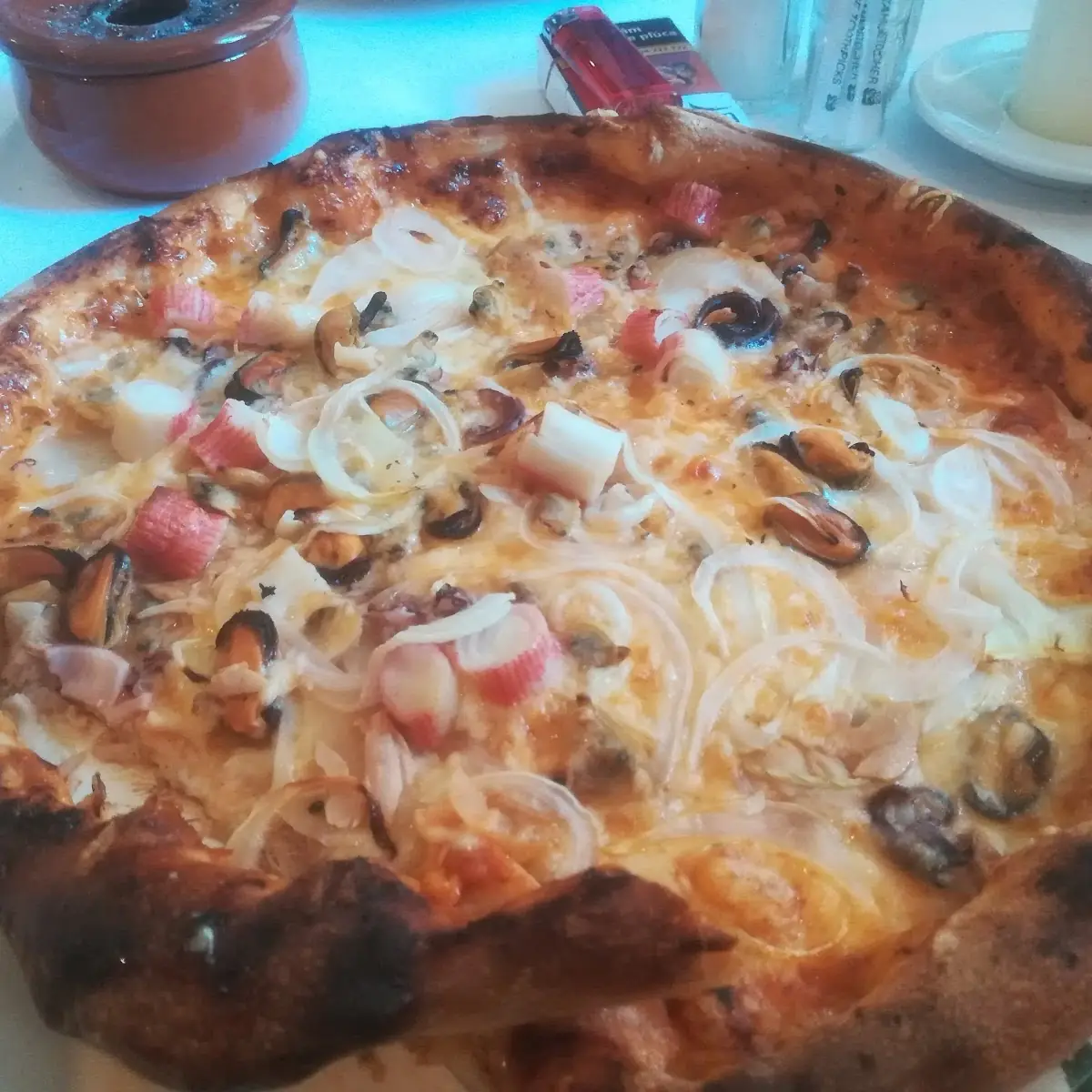 Pizza Mit Meeresfrüchte