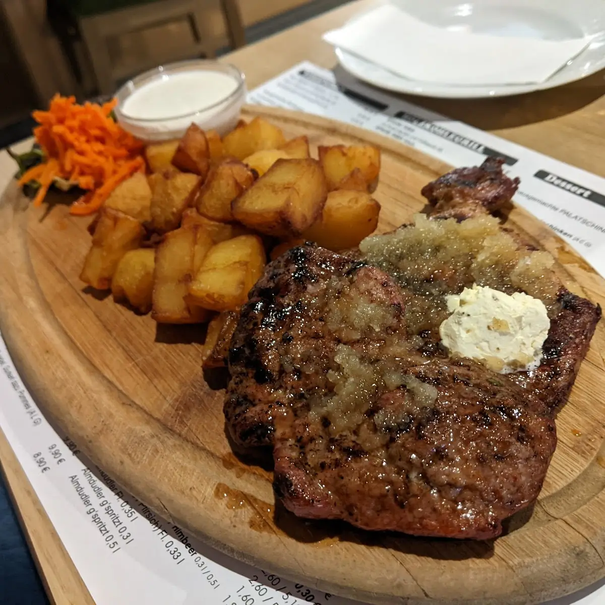 Knoblauch Steak