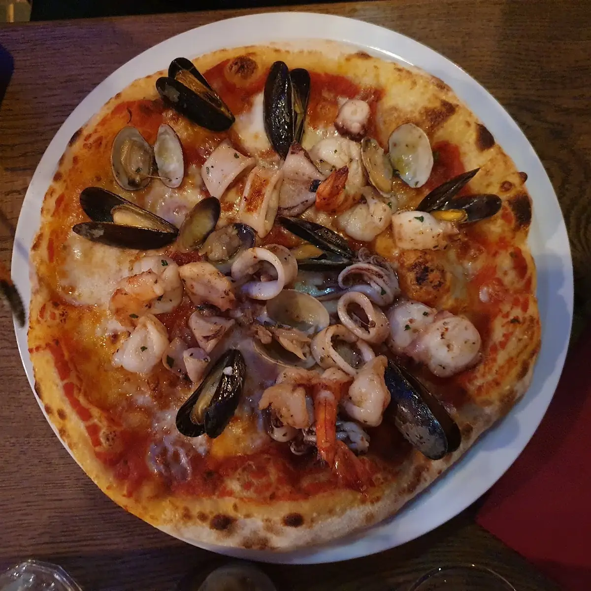Pizza Mit Meeresfrüchte
