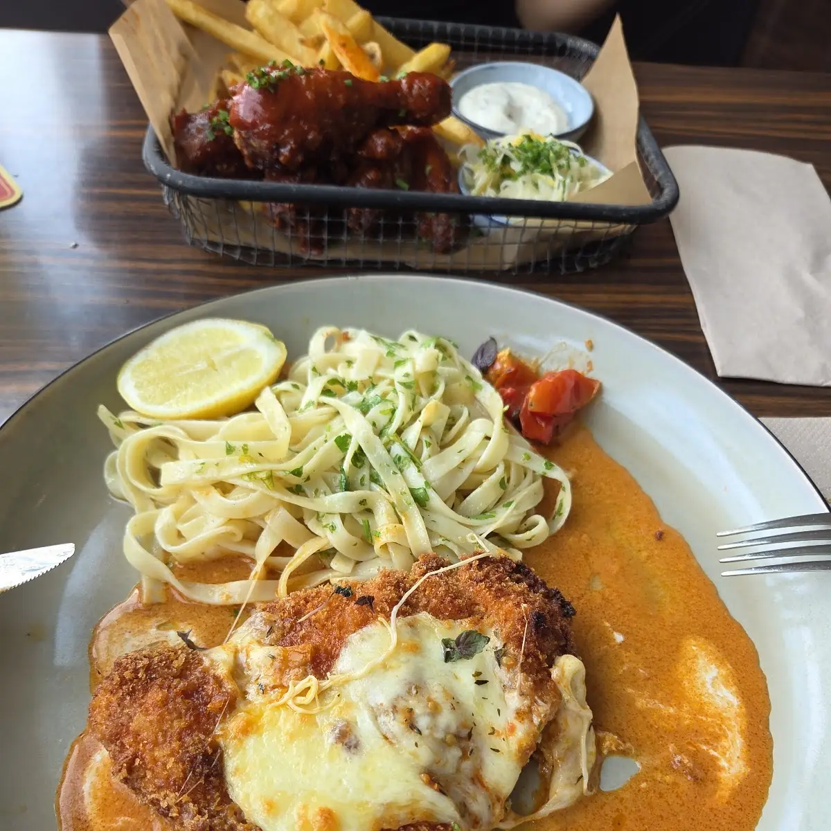Chicken Parmesan Paprikahendl’ -style